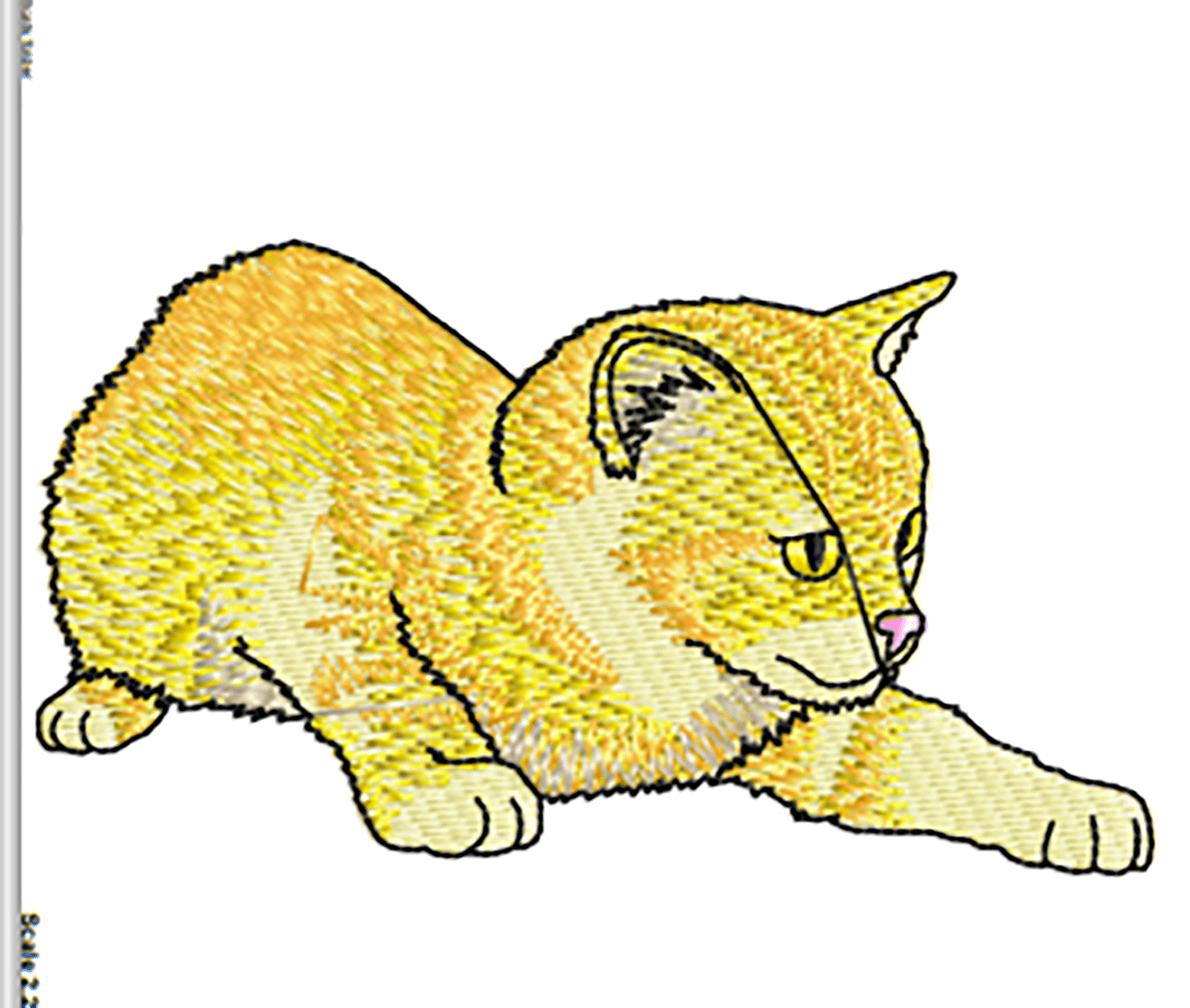 motifs de broderie – 80 + motifs de broderie de chats – pes dst jef formats