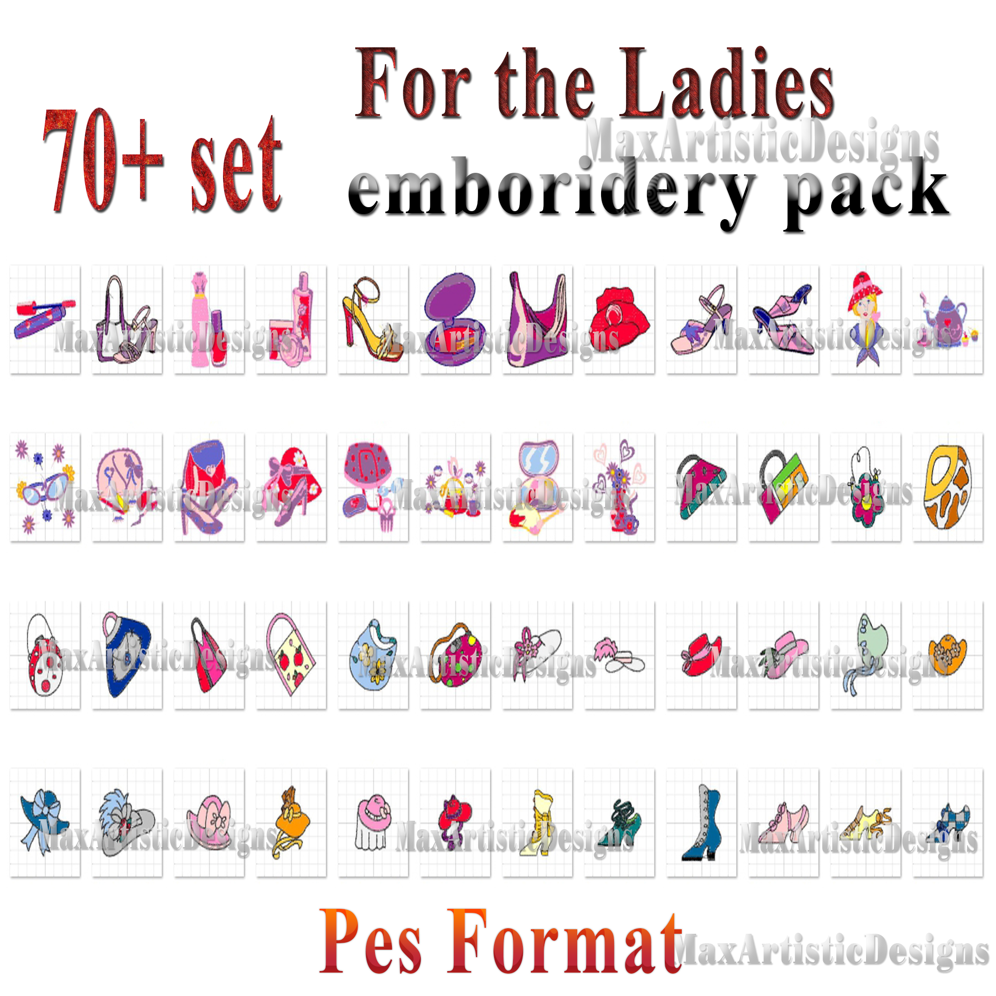 70+ “For the ladies” embroidery designs Machine embroidery designs