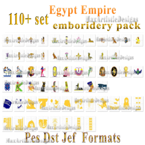 116 egyptian empire embroidery files for stitch machining pes dst jef jpg download