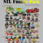 stl funkos pack 20gb+ archivos imprimibles. impresora 3d enrutador cnc