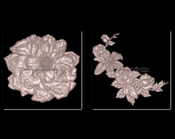 17+ modelli 3d di rose e fiori per rilievo stl, router cnc, aspire, download digitale stampante 3d