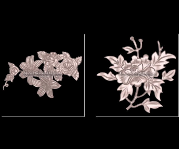 17+ 3d models of roses and flowers for stl relief, cnc router, aspire, 3d printer digital download