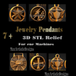 8 medaglie 3d stl per la stampa di gioielli in formato 3d stl per il download digitale di stampanti 3d