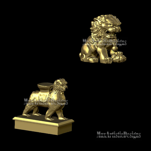 8+ 3d stl lion figures and sculptures 3d stl files for cnc carving routeur and 3d stl printers digital download