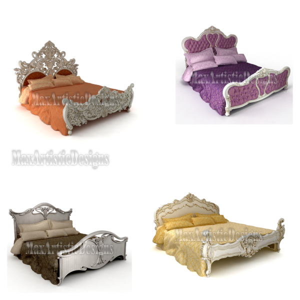 25+ 3d stl luxury bed, table, chair models for cnc router and 3d stl printers digital download