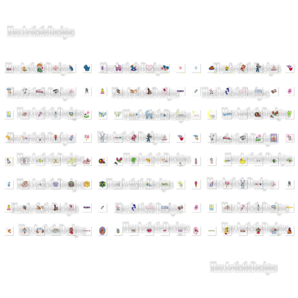 1340 patrones de bordado de baby shower en formato pes descargar