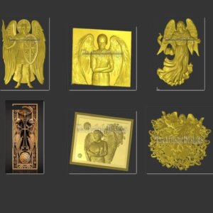 18 3d stl angel religion files for engraving carve on cnc router machine
