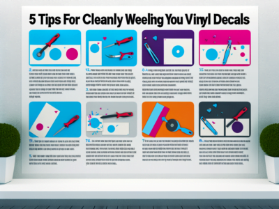 5 conseils pour désherber proprement vos autocollants en vinyle