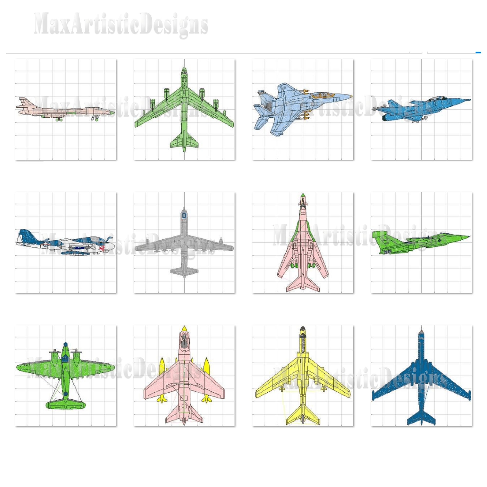115+ aircraft airplanes jets embroidery patterns for embroidery machine pes format digital download